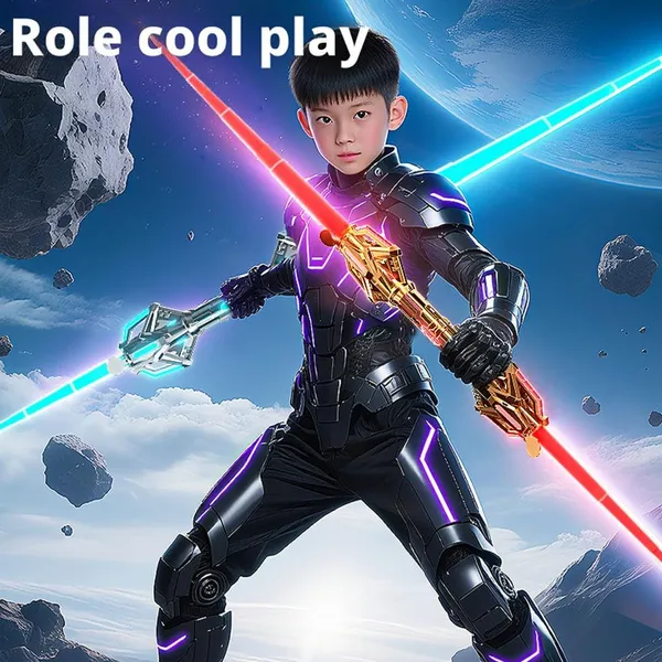 Double_Blade_Light_Saber_Glowing_Sword_Retractable_Luminous_Laser_Sword_Red