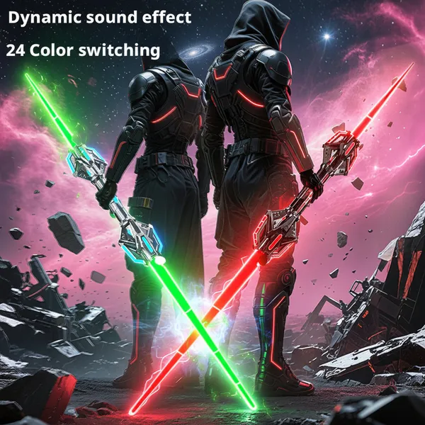 Double_Blade_Light_Saber_Glowing_Sword_Retractable_Luminous_Laser_Sword_Red
