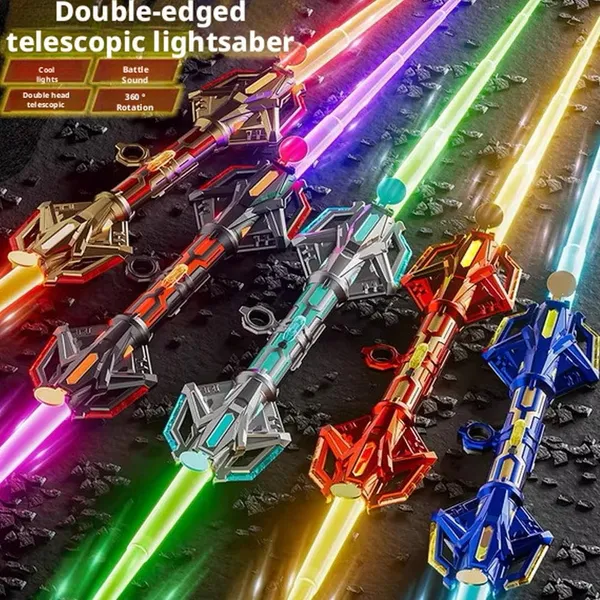 Double_Blade_Light_Saber_Glowing_Sword_Retractable_Luminous_Laser_Sword_Blue