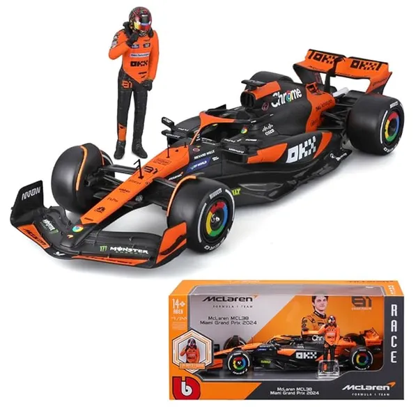 F1_Miami_Grand_Prix_Racing_Car_Oscar_Piastri_81_1_24_F1_Mcl38_Alloy_Car_Die_Cast_Model_Collection_Gift_Default_Title