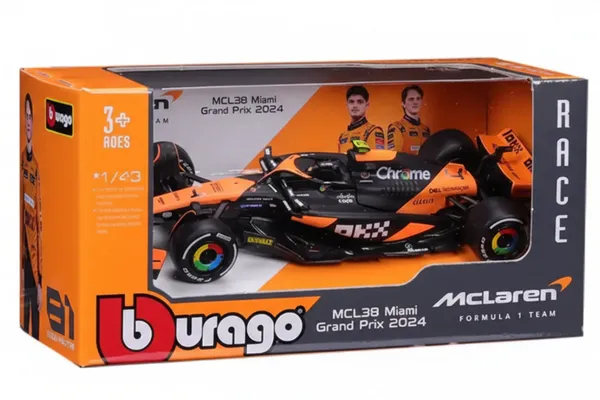 F1_Lando_Norris_Miami_Grand_Prix_Racing_Car_Mclaren_Mcl38_Miami_Grand_Prix_Collection_4_1_43_Diecast_Default_Title