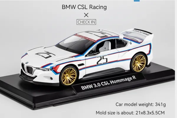 Bwm_Csl_3_0_Hommage_R_Car_Cca_Diecast_Model_1_24_Hommage_R_Metal_Toy_Cars_Default_Title
