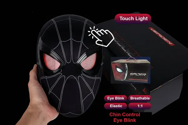 Spiderman_Black_Raimi_1_1_Cosplay_Mask_Helmet_Touch_Light_Chin_Control_Eye_Blink_Limited_Edition_Default_Title