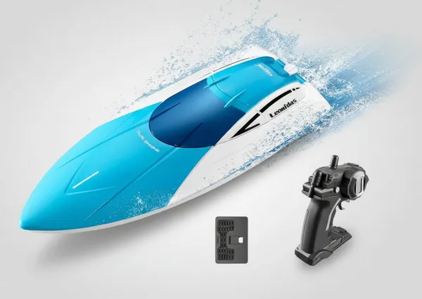 Rc_Speed_Boat_For_Pools_And_Lakes_4_Channel_2_4ghz_Remote_Control_And_Rechargeable_Boat_Battery_Default_Title