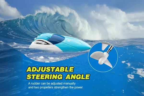 Rc_Speed_Boat_For_Pools_And_Lakes_4_Channel_2_4ghz_Remote_Control_And_Rechargeable_Boat_Battery_Default_Title