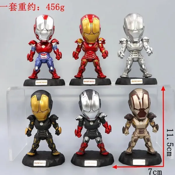 Ironman_Standing_Set_Of_6pcs_Action_Figure_11_Cm_Default_Title