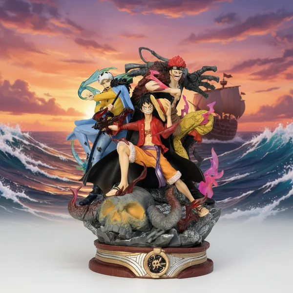 Three_Captains_Collectible_Statue_Luffy_Law_Kid_Wano_Country_Arc_Figure_20cm_Default_Title