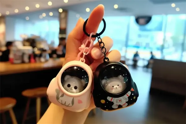 Cute_Astro_Cat_Light_Up_Backpack_Keychain_Limited_Edition_Grey_Pack_Of_5