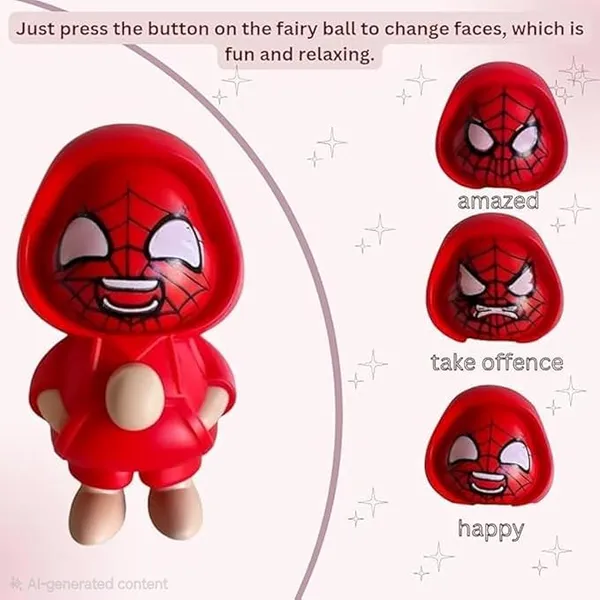 Spider_Man_Mood_Swings_Face_Changing_Keychain_Pack_Of_3_Limited_Edition_Red