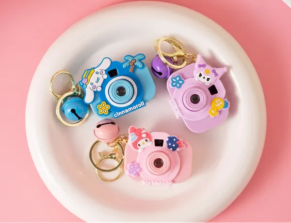 Kuromi_Hello_Kitty_Melody_Camera_Keychain_Pack_Of_1