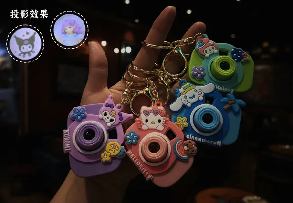 Kuromi_Hello_Kitty_Melody_Camera_Keychain_Pack_Of_5