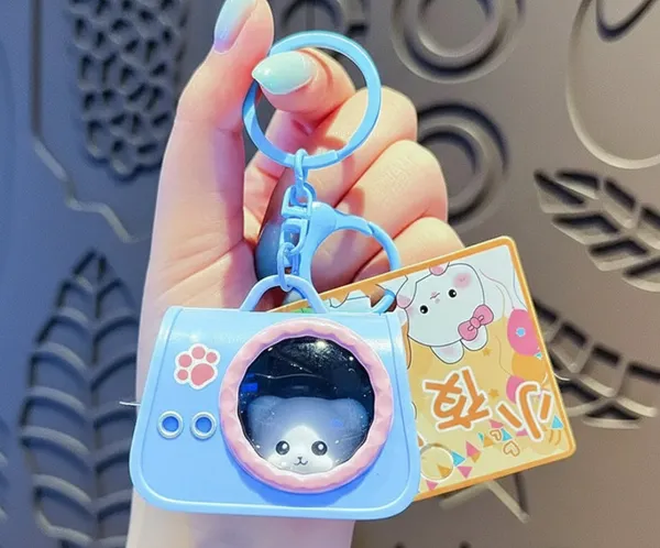 Cute_Cat_Hand_Bag_Light_Up_Keychain_Blue_Pack_Of_2