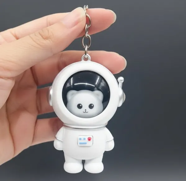 Cute_Astro_Bear_Light_Up_Backpack_Keychain_White_Pack_Of_1