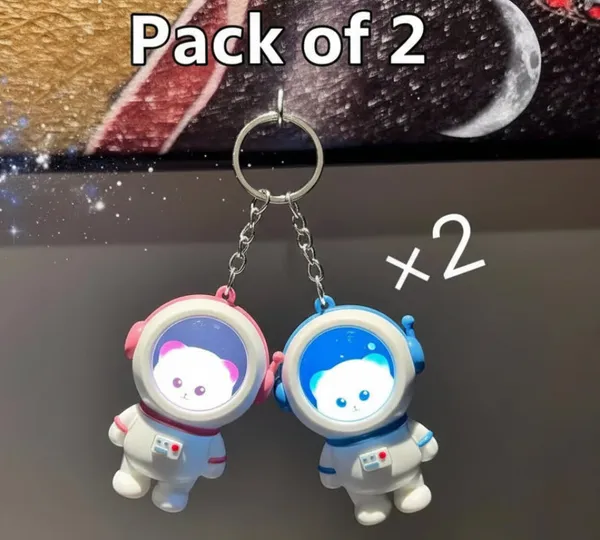 Cute_Astro_Bear_Light_Up_Backpack_Keychain_White_Pack_Of_2