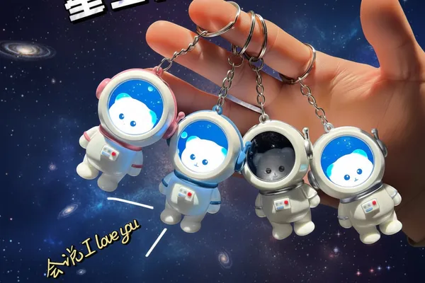 Cute_Astro_Bear_Light_Up_Backpack_Keychain_White_Pack_Of_5