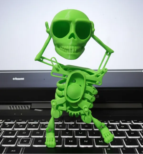 Dancing_Skeleton_Toy_Limited_Edition_3d_Print_Green