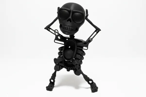 Dancing_Skeleton_Toy_Limited_Edition_3d_Print_Black