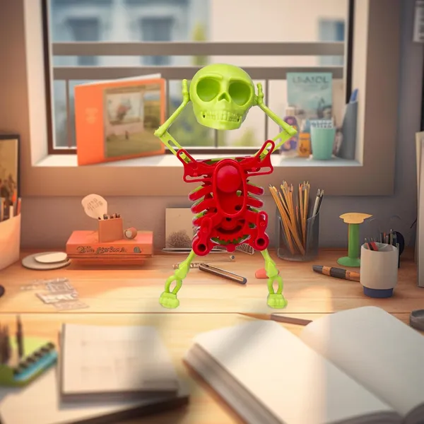 Dancing_Skeleton_Toy_Limited_Edition_3d_Print_Yellow