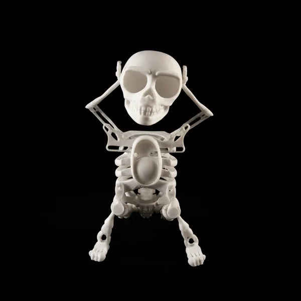 Dancing_Skeleton_Toy_Limited_Edition_3d_Print_White