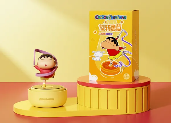 Shinchan_Powered_Rotating_Car_Aroma_Diffuser_With_Aromas_Solar_Energy_Ornament_Toy_Default_Title