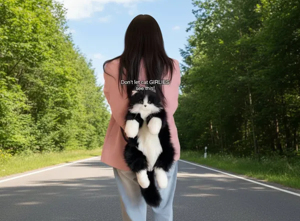 Kitty_Black_Furry_Backpack_And_Shoulder_Bag_Default_Title