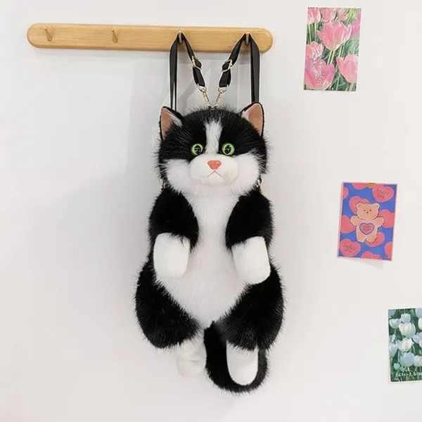 Kitty_Black_Furry_Backpack_And_Shoulder_Bag_Default_Title