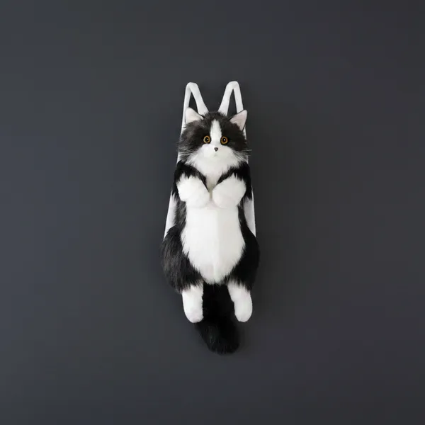 Kitty_Black_Furry_Backpack_And_Shoulder_Bag_Default_Title