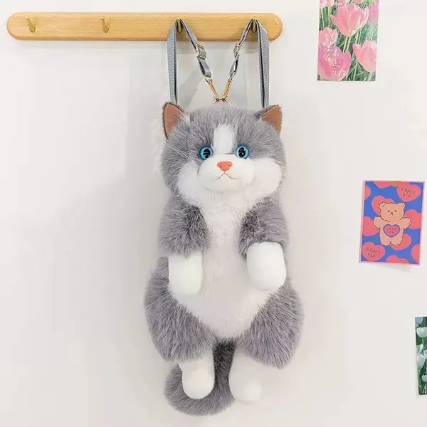 Cute_Kitty_Grey_Furry_Backpack_And_Shoulder_Bag_Gray