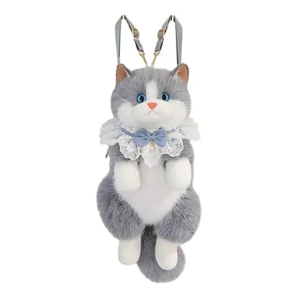 Cute_Kitty_Soft_Faux_Fur_Kitty_Furry_Backpack_And_Shoulder_Bag_Gray