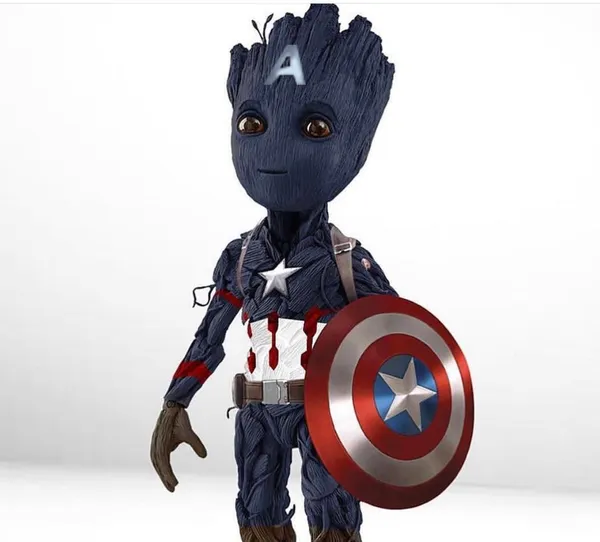 Groot_X_Captain_America_Moveable_Premium_Figure_26cm_Default_Title