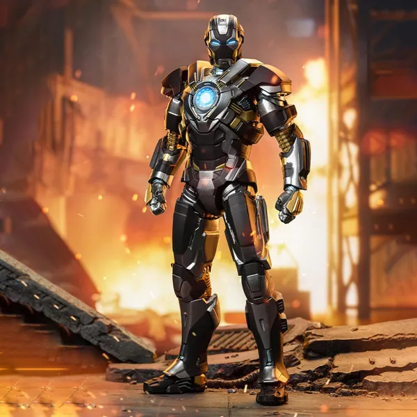 Zd_Toys_Non_Luminous_Iron_Man_Mk24_Action_Figure_Limited_Edition_Default_Title
