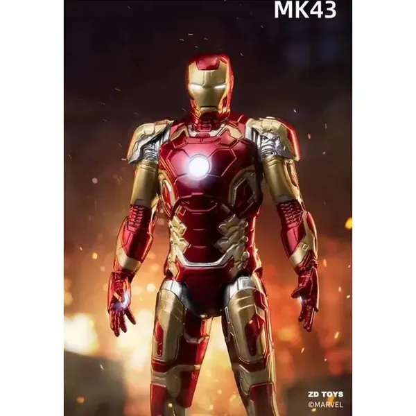 Zd_Toys_Iron_Man_Mark_43_Base_Version_Hall_Of_Armor_Action_Figure_Limited_Edition_Default_Title