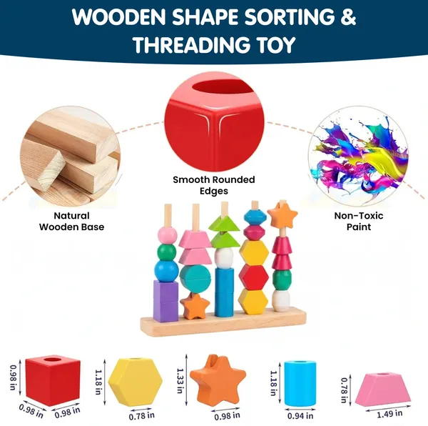 2_In_1_Wooden_Montessori_Shape_Stacking_And_Lacing_Threading_Toys_For_Toddlers_Fine_Motor_Skills_Development_Wooden_Stacking_Blocks_Lacing_Beads_Pack_Of_1