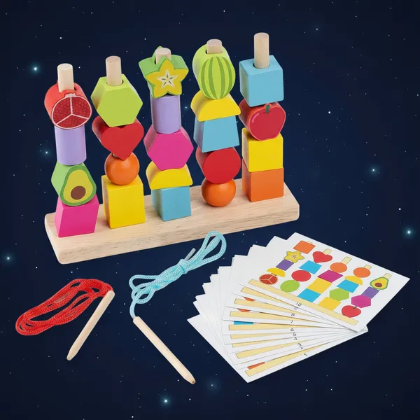 2_In_1_Wooden_Montessori_Shape_Stacking_And_Lacing_Threading_Toys_For_Toddlers_Fine_Motor_Skills_Development_Wooden_Stacking_Blocks_Lacing_Beads_Pack_Of_3
