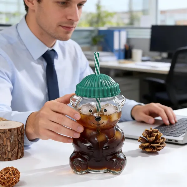 Teddy_Bear_Glass_Cup_With_Straw_For_Smoothies_Boba_Iced_Coffee_Pack_Of_1