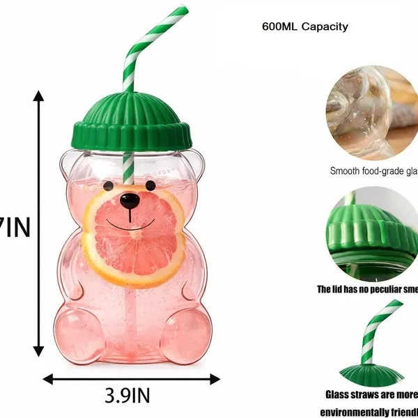 Teddy_Bear_Glass_Cup_With_Straw_For_Smoothies_Boba_Iced_Coffee_Pack_Of_3