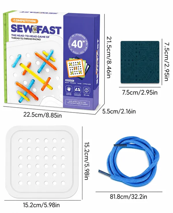 Sew_Speed_Threading_Board_Game_Thread_Matching_Puzzle_Game_With_Cards_And_Lacing_Boards_Skill_Based_Educational_Board_Game_Pack_Of_1