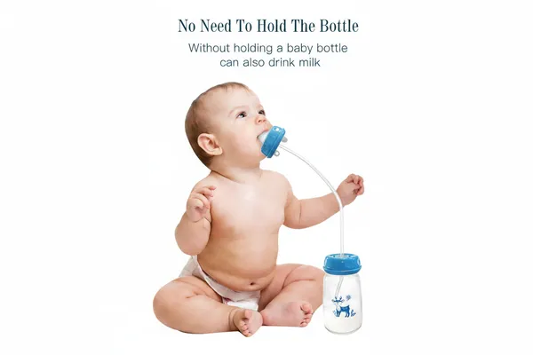 Hands_Free_Anti_Colic_Milk_Feeding_Bottle_240ml_Silicone_Adjustable_Leakproof_Baby_Milk_Bottle_With_Straw_And_Fast_Flow_Nipple_Pack_Of_2
