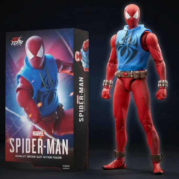 Zd_Toys_Marvel_Spiderman_Scarlet_Spider_1_10th_Scale_Action_Figure_Limited_Edition_Default_Title