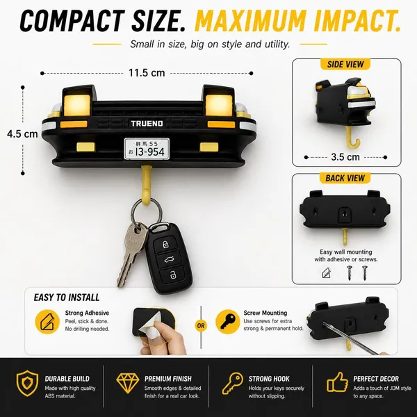 Retro_Car_Key_Holder_Wall_Mount_With_Led_Lights_Key_Hanger_For_Wall_Home_Entrance_Car_Lover_Gift_Black_Pack_Of_2