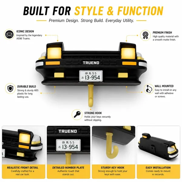 Retro_Car_Key_Holder_Wall_Mount_With_Led_Lights_Key_Hanger_For_Wall_Home_Entrance_Car_Lover_Gift_Black_Pack_Of_2