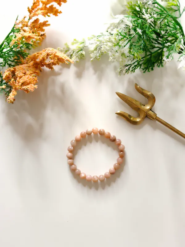 Peach_Crystal_Bracelet_For_Unisex