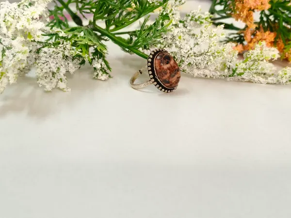 Brown_Leopard_Jasper_Crystal_Oval_Statement_Ring_For_Women