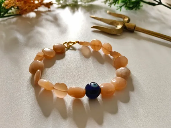 Peach_Crystal_Bracelet_For_Unisex
