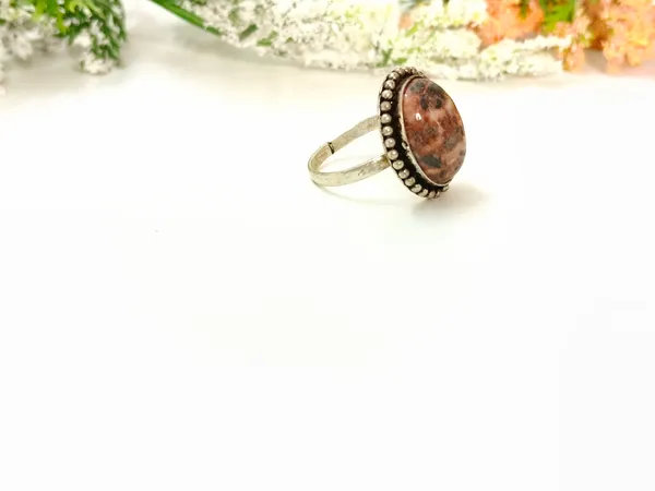 Brown_Leopard_Jasper_Crystal_Oval_Statement_Ring_For_Women