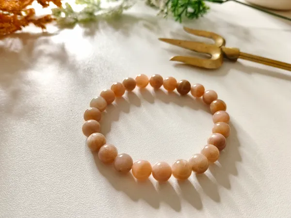Peach_Crystal_Bracelet_For_Unisex