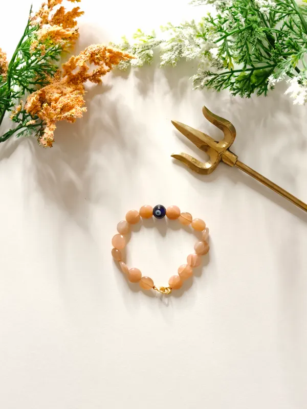Peach_Crystal_Bracelet_For_Unisex