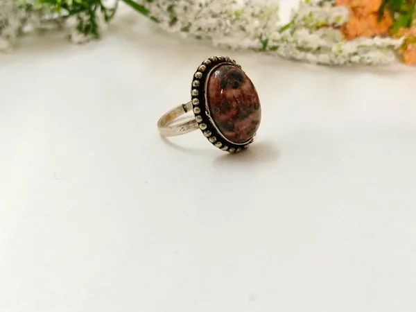 Brown_Leopard_Jasper_Crystal_Oval_Statement_Ring_For_Women