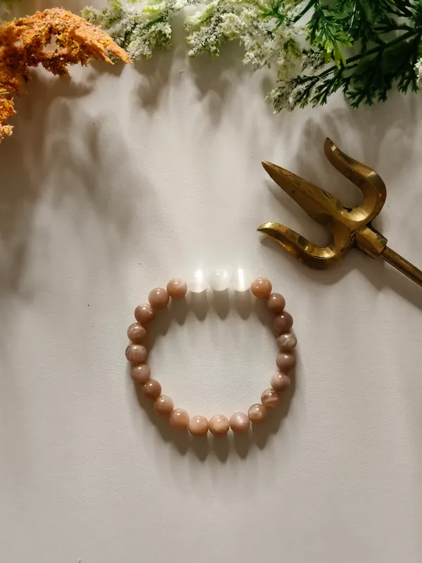 Peach_Crystal_Bracelet_For_Unisex