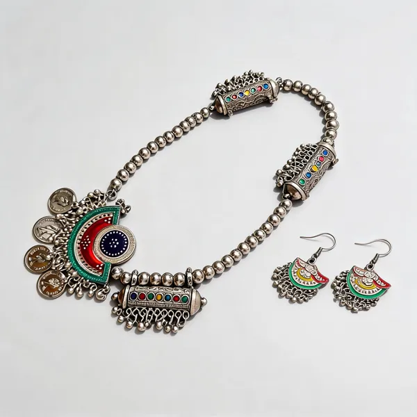 Oxidized_Silver_Metal_Stone_Ethnic_Traditional_Necklace_Earring_Set_For_Women